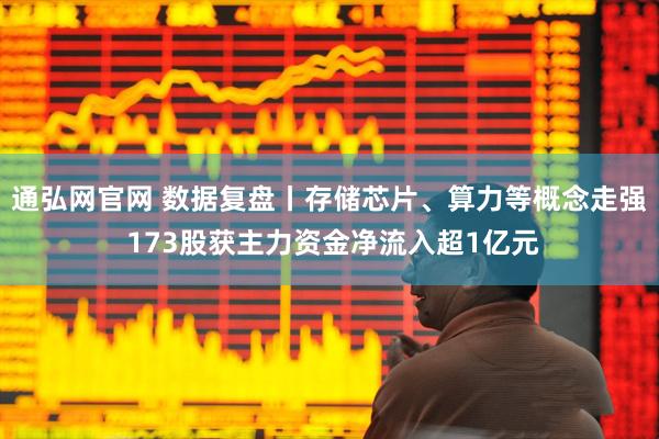 通弘网官网 数据复盘丨存储芯片、算力等概念走强 173股获主力资金净流入超1亿元